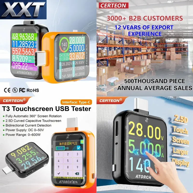 Power Tools Types - Tester di Potenza USB C XXT