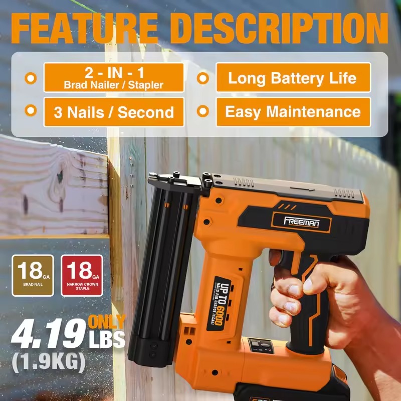 Nail Gun Brad - Freeman LDAF30 Chiodatrice a Batteria al