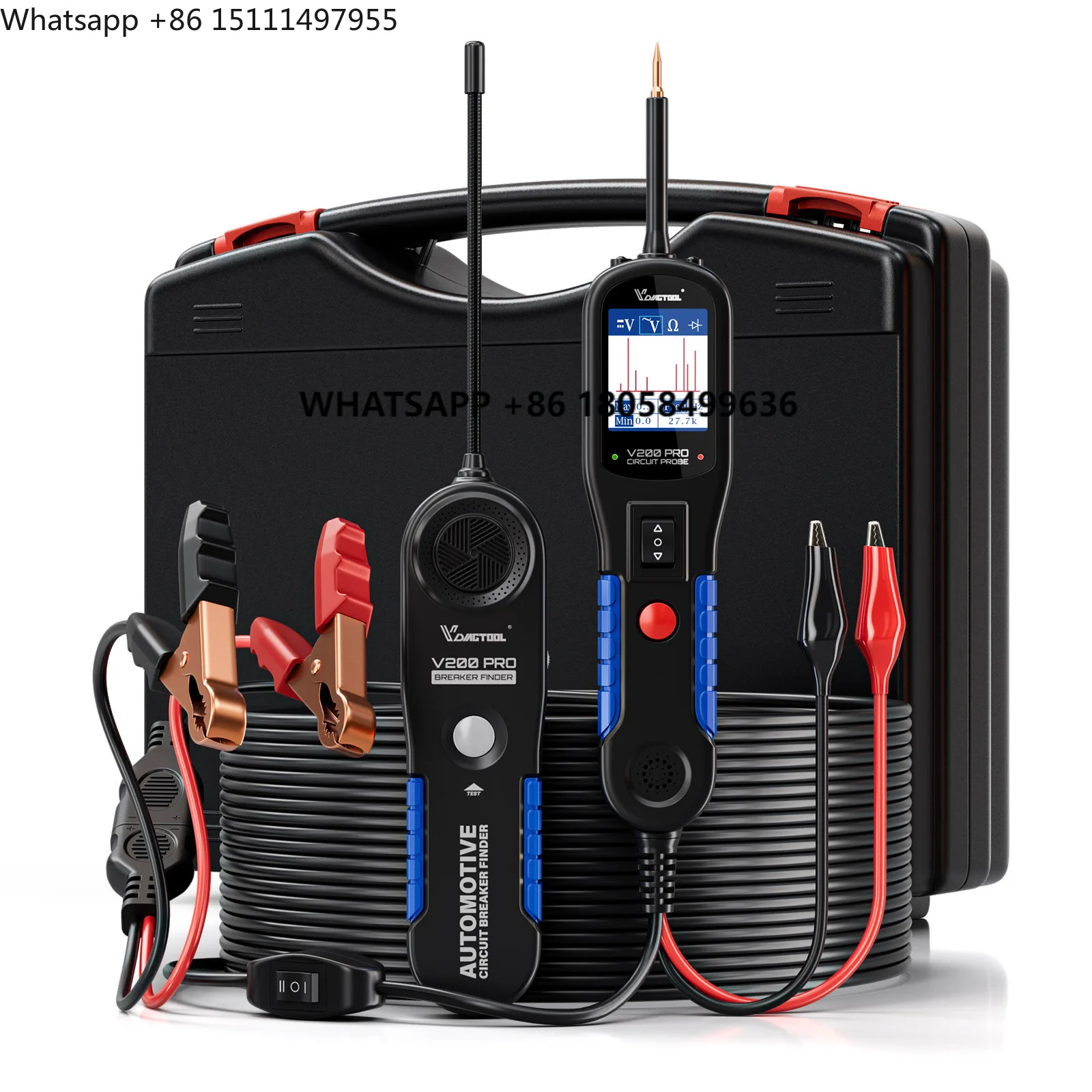 Power Tools English - VDIAGTOOL V200PRO Tester Elettrico per Batterie,